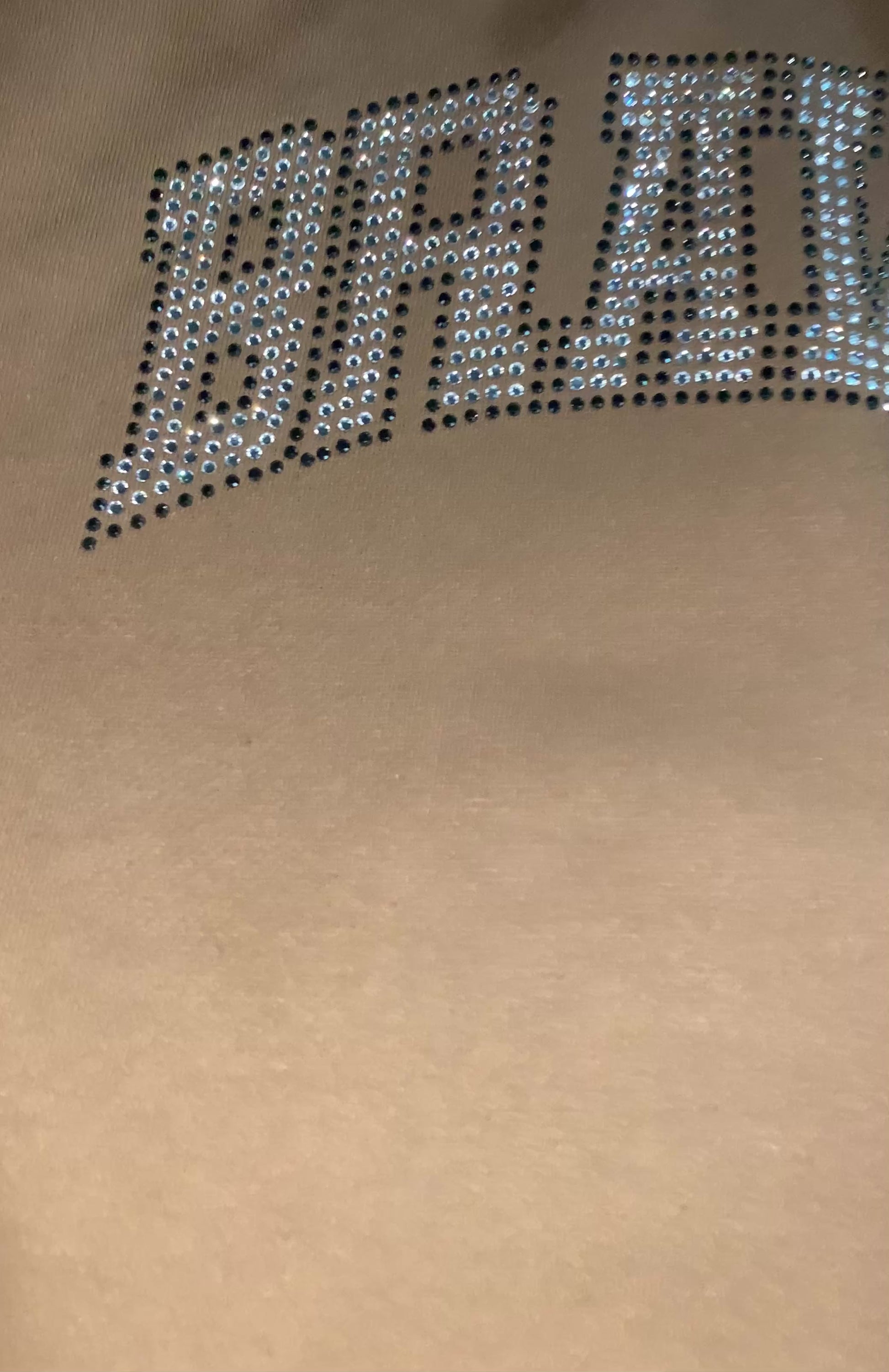 two color rhinestone design