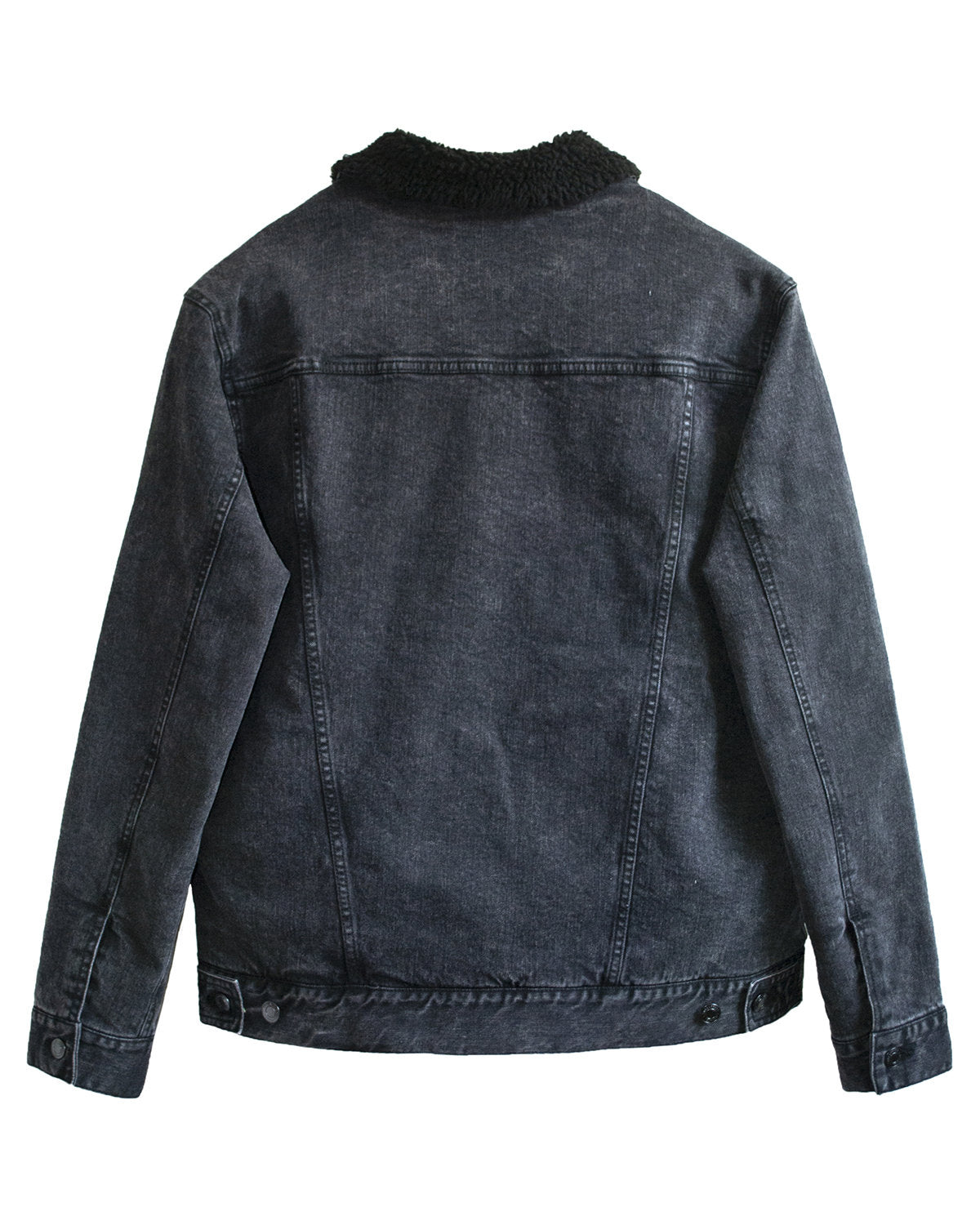 Threadfast Apparel Unisex Sherpa-Lined Denim Jacket