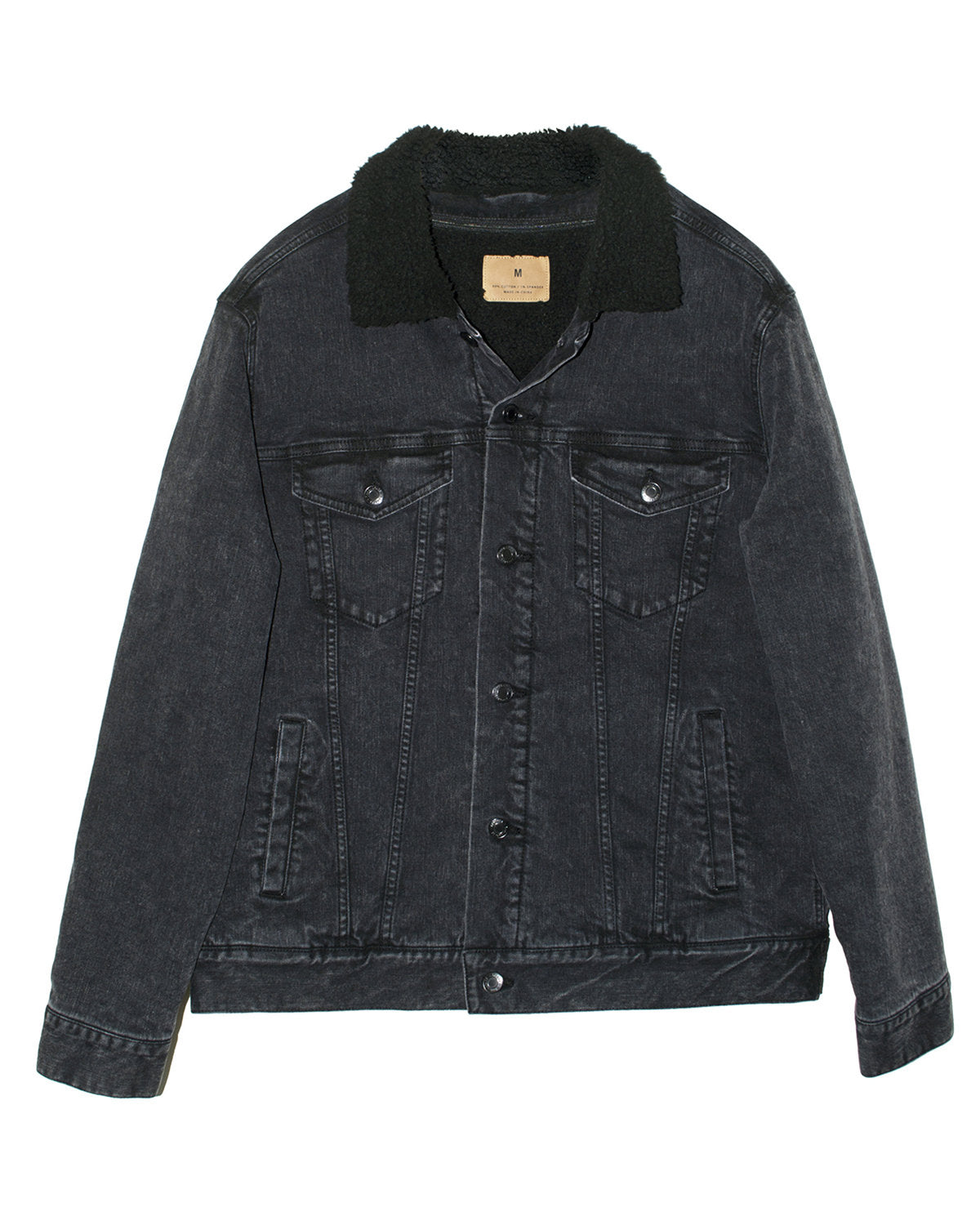 Threadfast Apparel Unisex Sherpa-Lined Denim Jacket