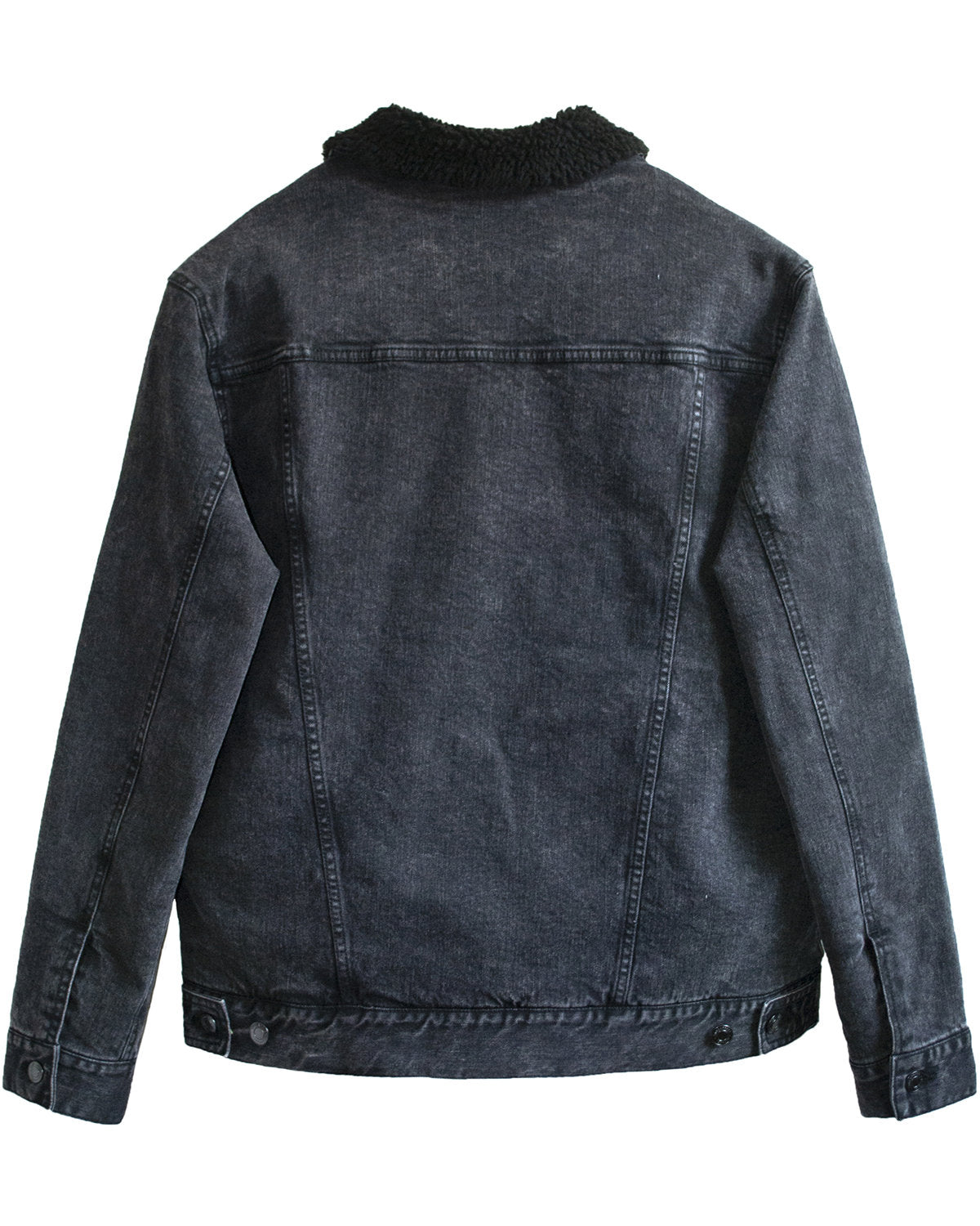 Threadfast Apparel Unisex Sherpa-Lined Denim Jacket