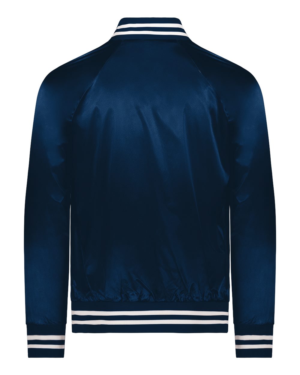 Augusta Sportswear - Satin Baseball Jacket Striped Trim