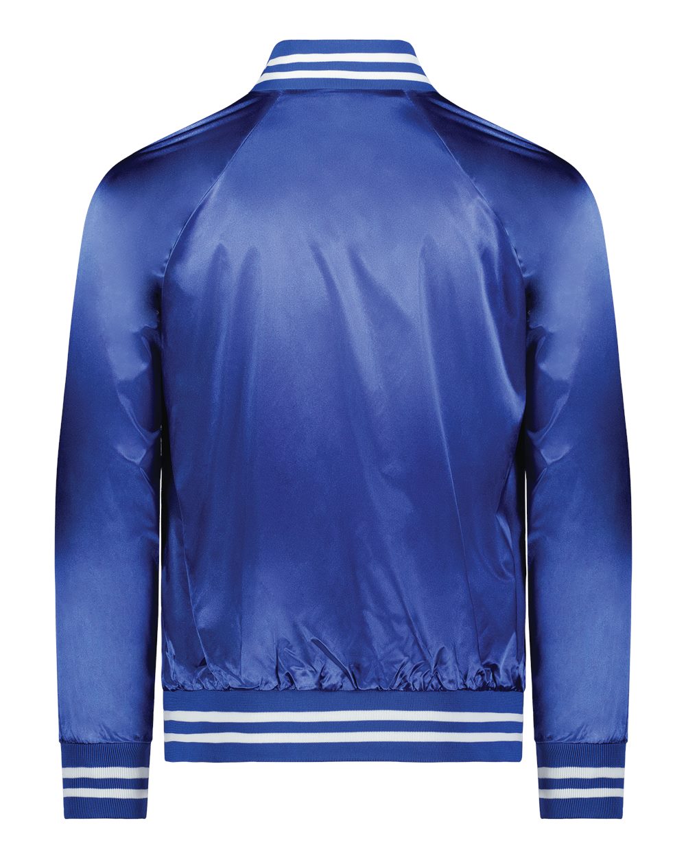 Augusta Sportswear - Satin Baseball Jacket Striped Trim