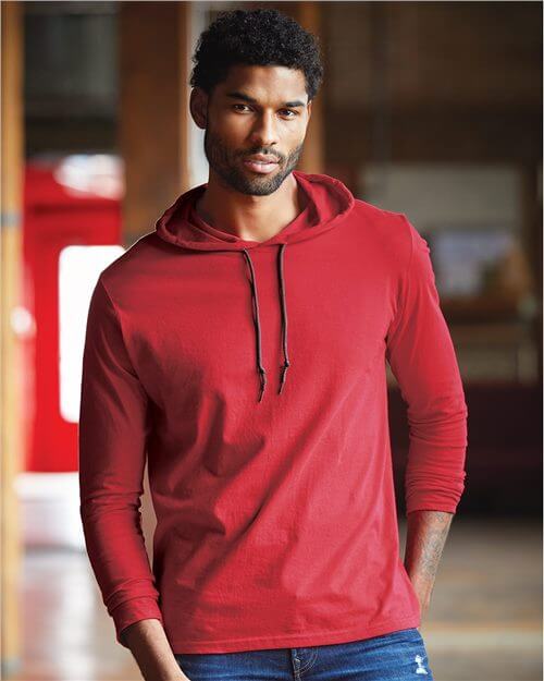 Lightweight Hooded Long Sleeve T-Shirt