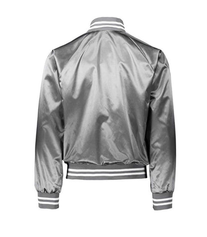 Augusta Sportswear - Satin Baseball Jacket Striped Trim